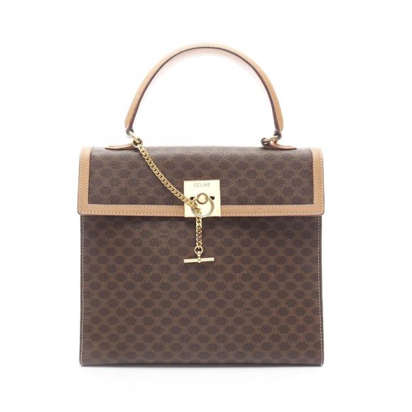 Celine Macadam handbag Leather brown - Picture 1 of 7